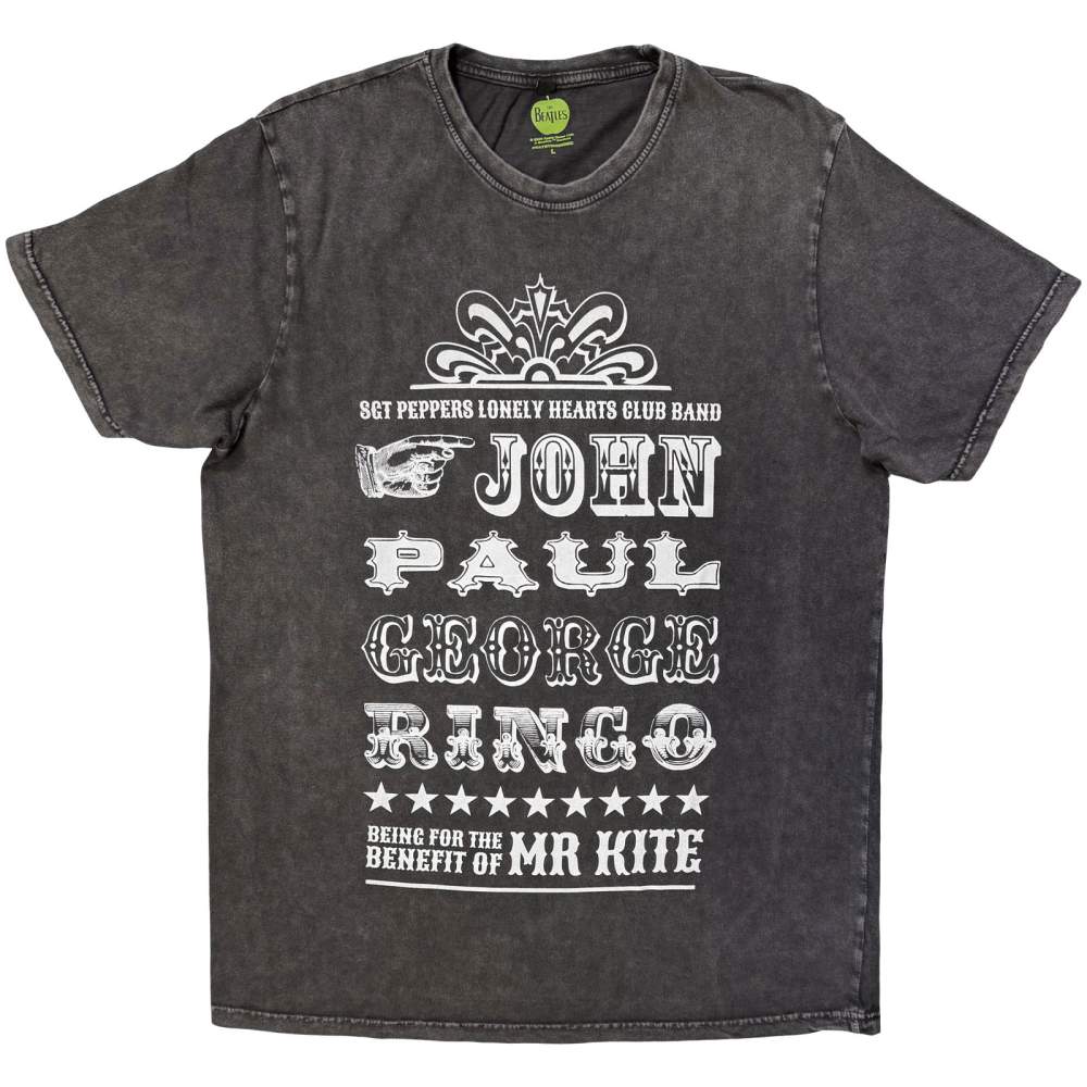 The Beatles - Mr Kite Mens Tshirt - Grey